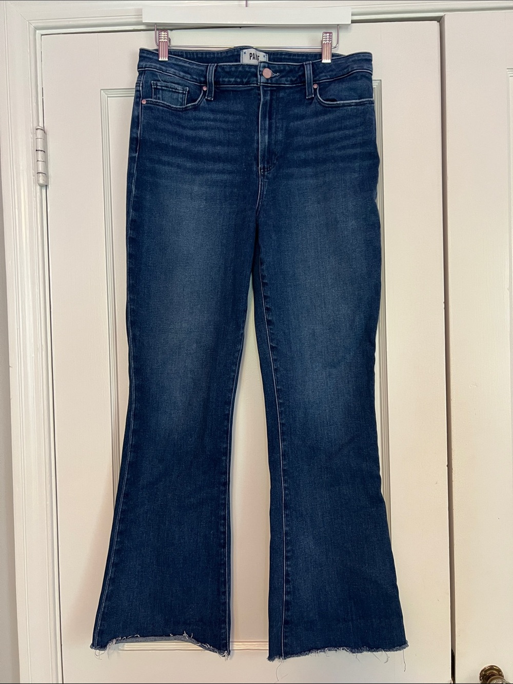 PAIGE High Rise Laurel Canyon Boot Cut Jean in Dark Wash - Picture 5 of 10